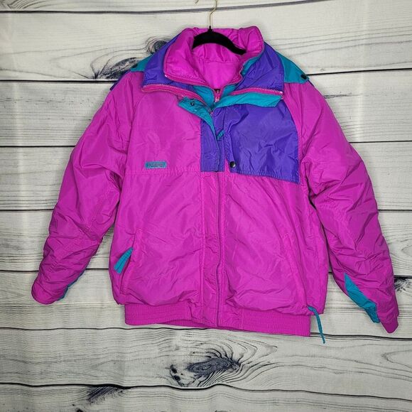 Columbia vintage 90s 3-in-one Reversible Ski Jacket Criterion large - Picture 1 of 10